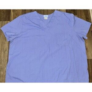 SB Unisex Scrubs V Neck Scrub Top Blue Unisex Size 3XL